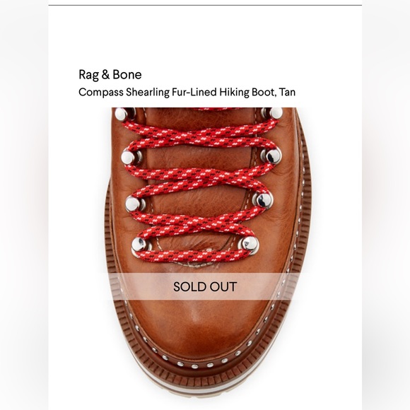 Rag & Bone Compass Shearling Fur-Lined Hiking Boot - Picture 4 of 11